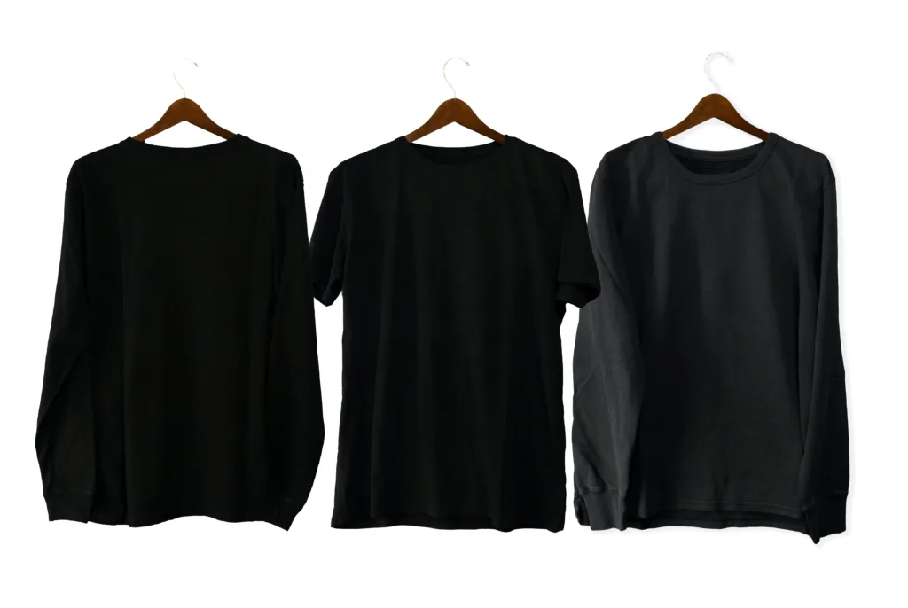 black t-shirt